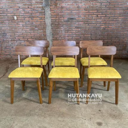 Kursi Cafe Kirana Resto, Kafe, Warung, Restoran, Kayu Jati Murah Black